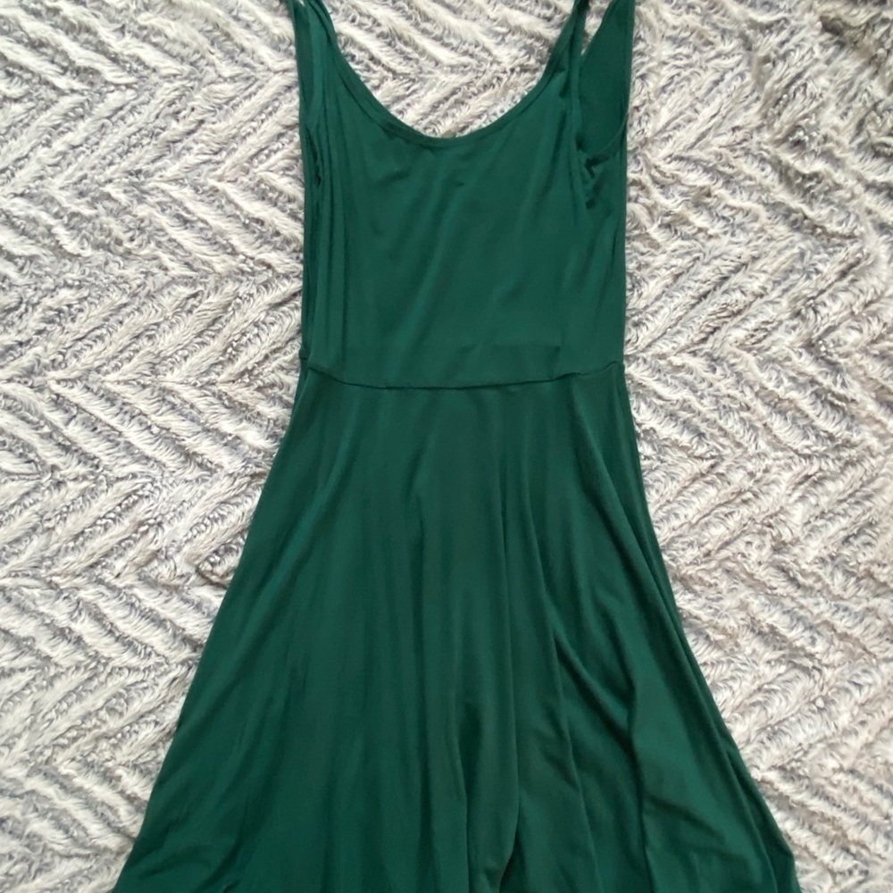 Dark Green Skater Dress